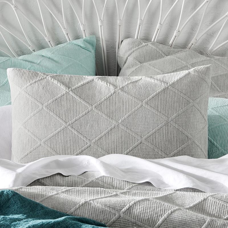 Atticus Marle Grey Quilted Quilt Cover Separates