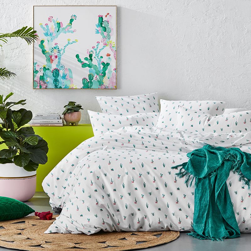 Novelty Cacti Quilt Cover Set  Separates