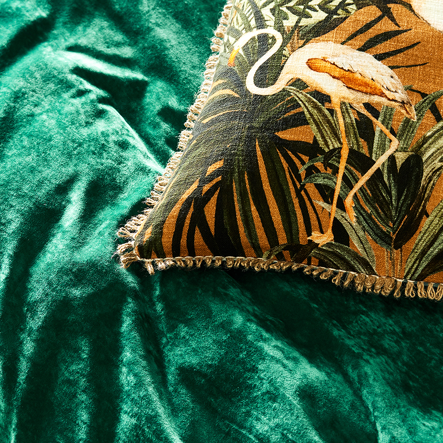 Home Republic Luxe Velvet Emerald Quilt Cover Separates Adairs