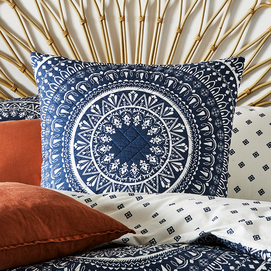 Karma Quilted Steel Quilt Cover Separates Adairs