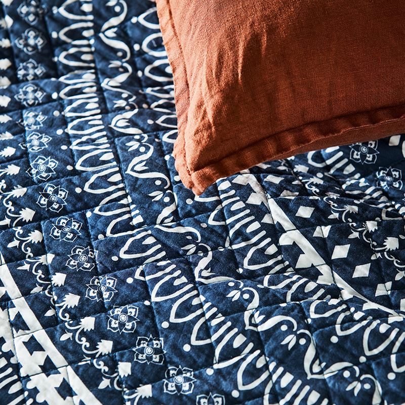 Karma Quilted Steel Quilt Cover Separates