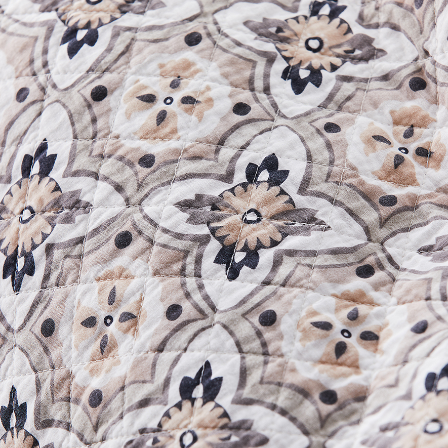 Home Republic Kashmir Natural Quilted Quilt Cover Separates Adairs