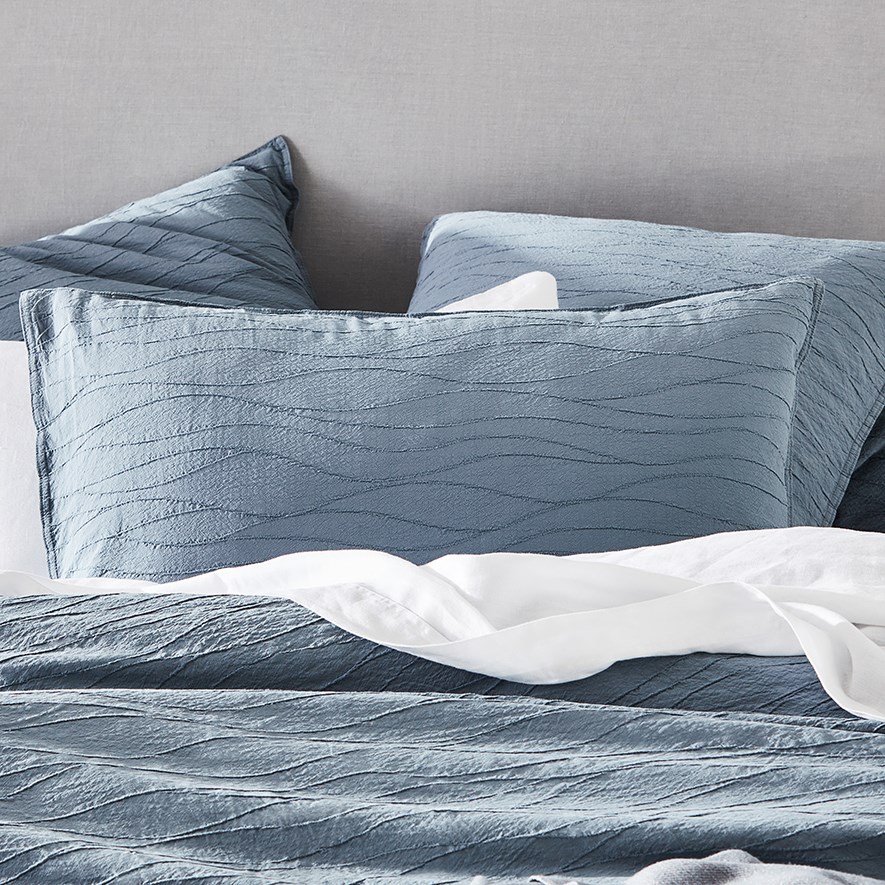 Home Republic Sinclair Steel Quilt Cover Set + Separates Adairs