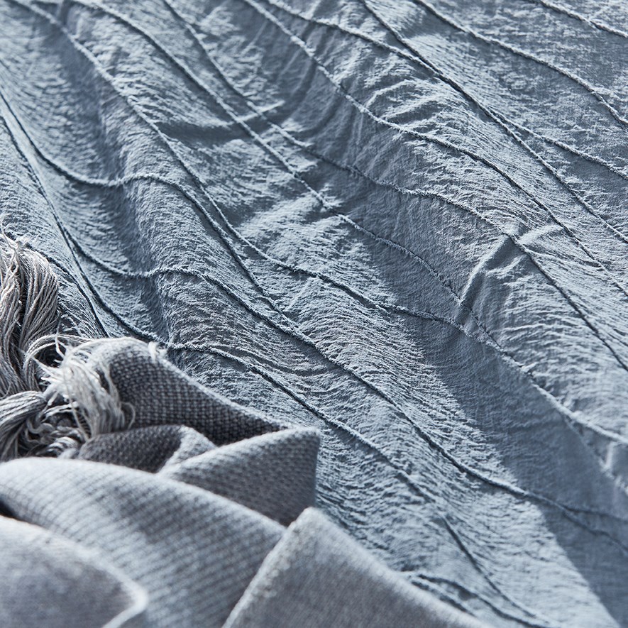 Home Republic Sinclair Steel Quilt Cover Set + Separates Adairs