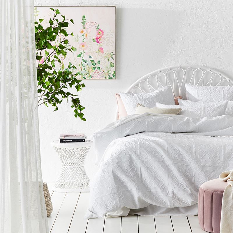 Willa White Quilted Quilt Cover Separates