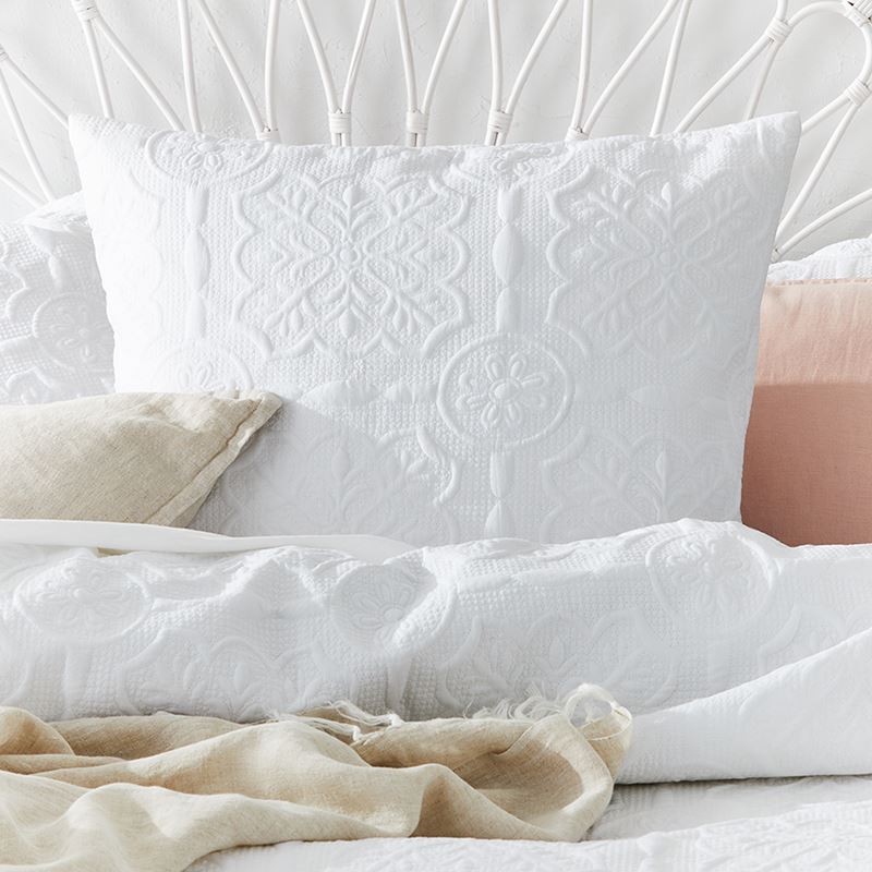 Willa White Quilted Quilt Cover Separates