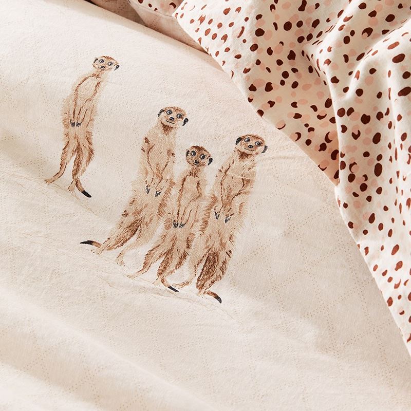Meerkat Neutral Quilt Cover Set + Separates