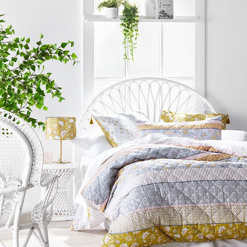 Saffron Mustard Quilted Quilt Cover Separates