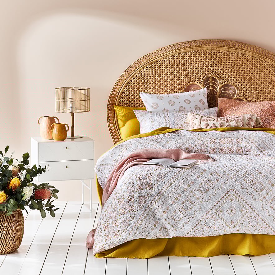 Home Republic - Bangalow Multi Quilted Quilt Cover Separates | Adairs