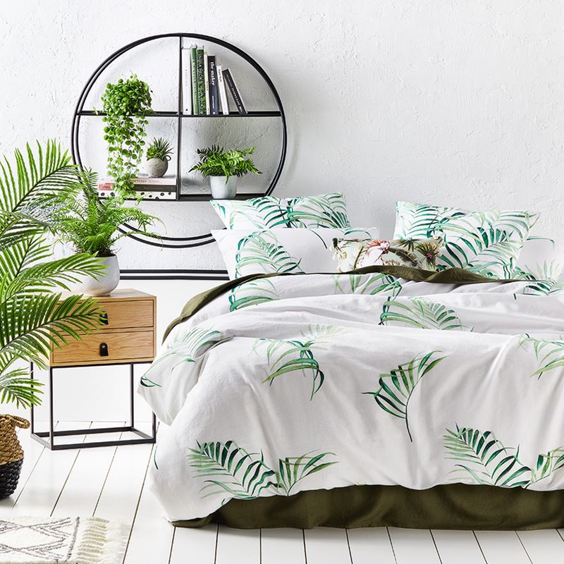 Maui Fern Green Quilt Cover Set + Separates