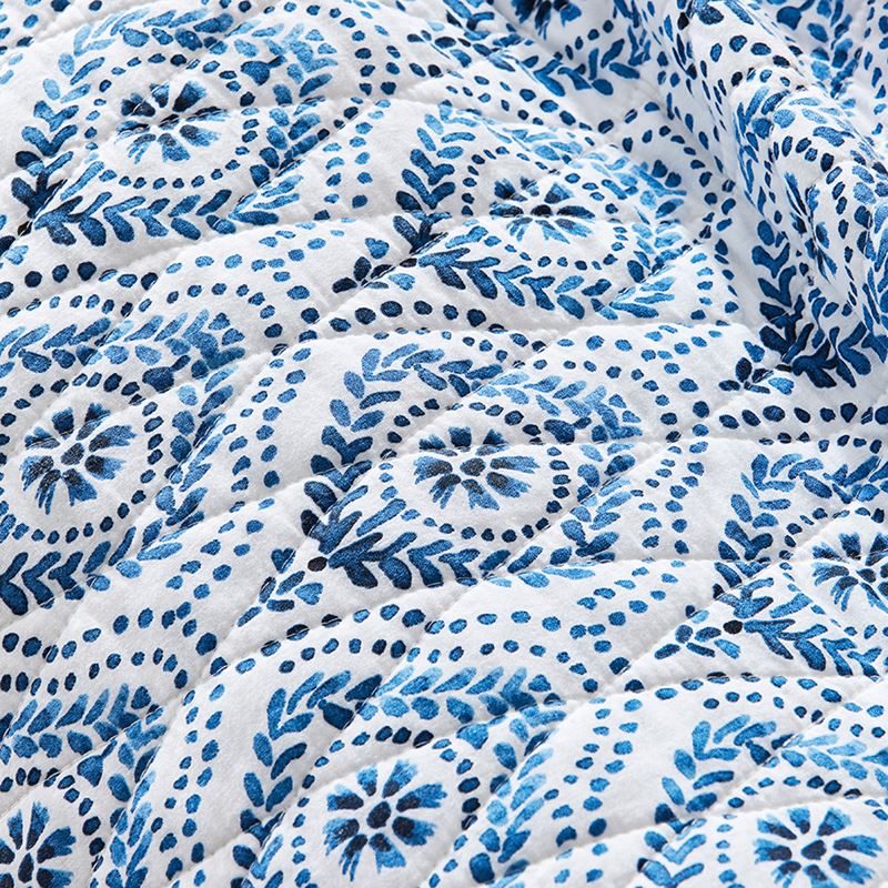 Sari Blue Quilted Quilt Cover Separates