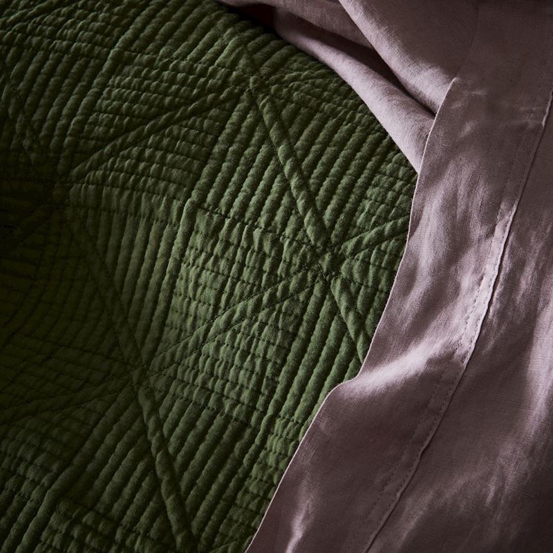 Prism Olive Quilted Quilt Cover Separates
