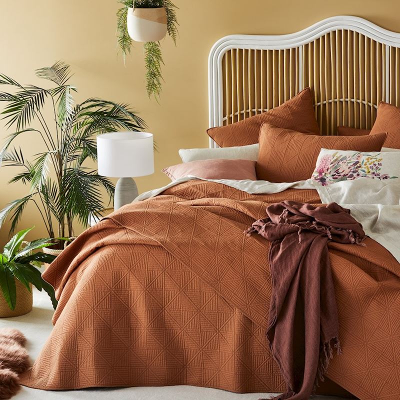 Prism Clay Quilted Coverlet Separates