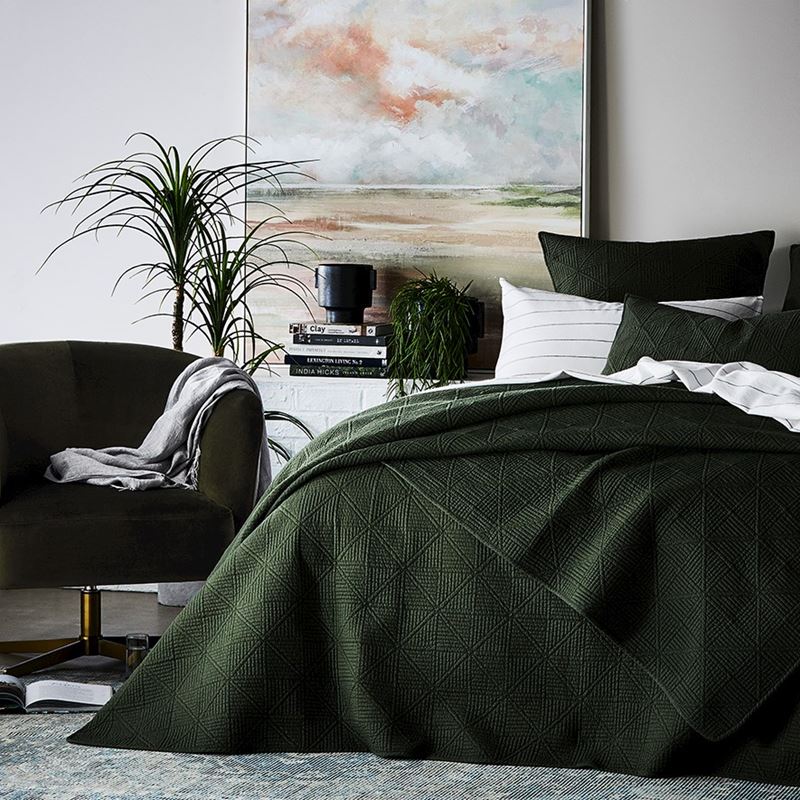 Prism Khaki Quilted Coverlet Separates