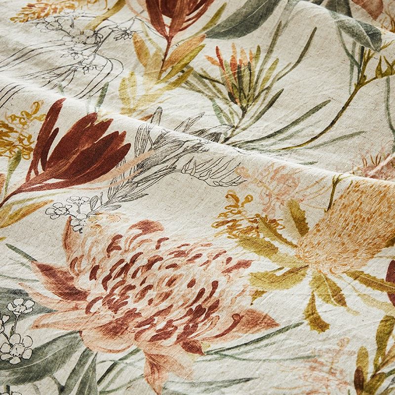 Native Floral Natural Quilt Cover Set + Separates