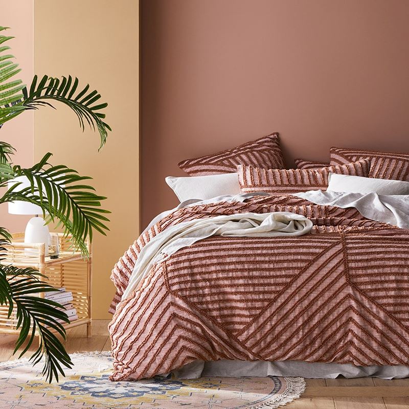 Kian Chenille Clay Quilt Cover Separates