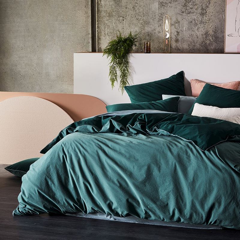 Two Toned Stonewashed Ocean Quilt Cover Set + Separates