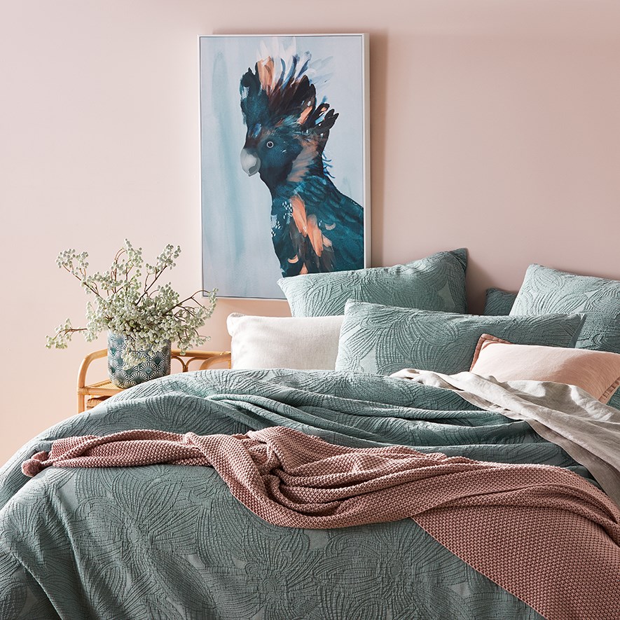 Alice Matelasse Sage Quilt Cover Separates Adairs