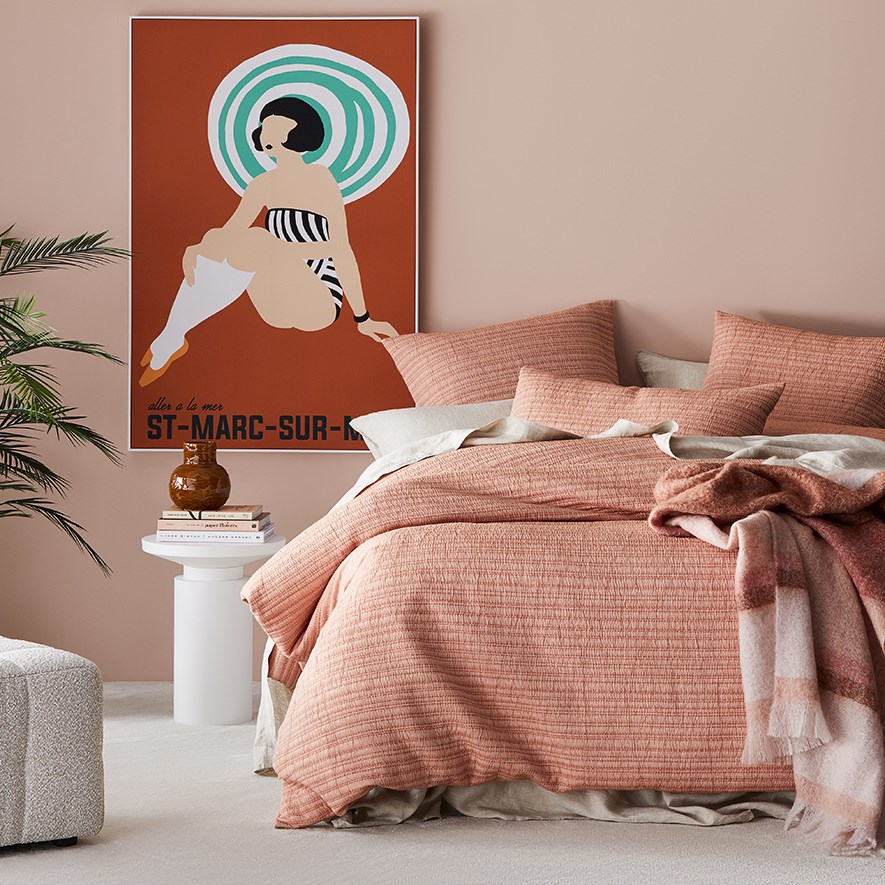 Hayman Earth Quilted Quilt Cover Separates | Adairs