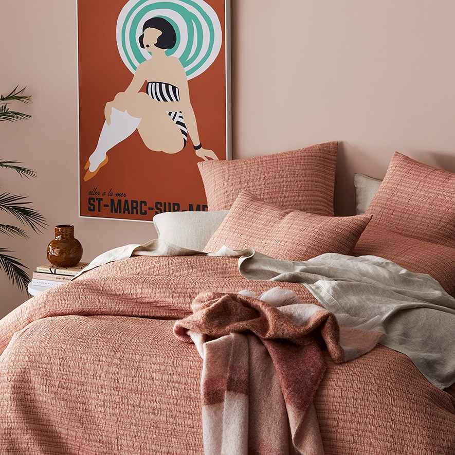 Hayman Earth Quilted Quilt Cover Separates | Adairs