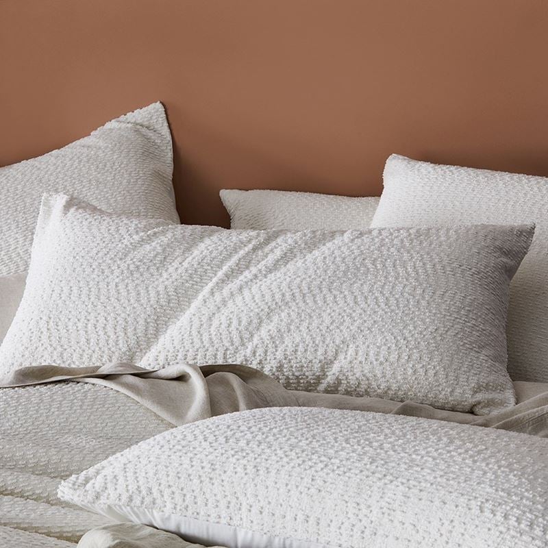 Bree Boucle Coconut Quilt Cover Separates
