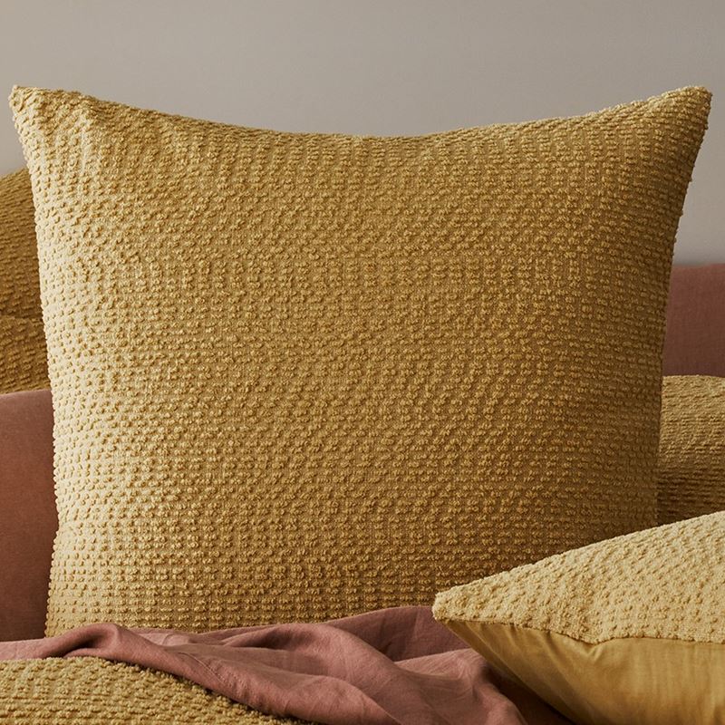 Bree Boucle Mustard Quilt Cover Separates