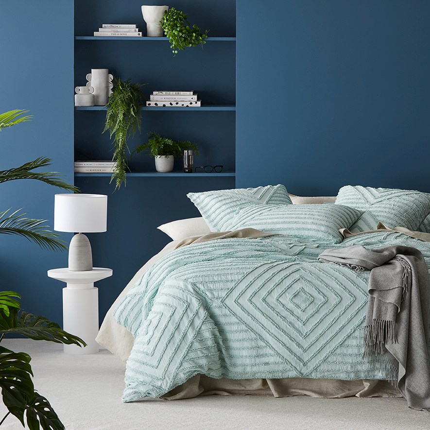 Harlow Tufted Mint Quilt Cover Separates Adairs