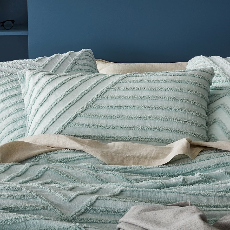 Harlow Tufted Mint Quilt Cover Separates Adairs