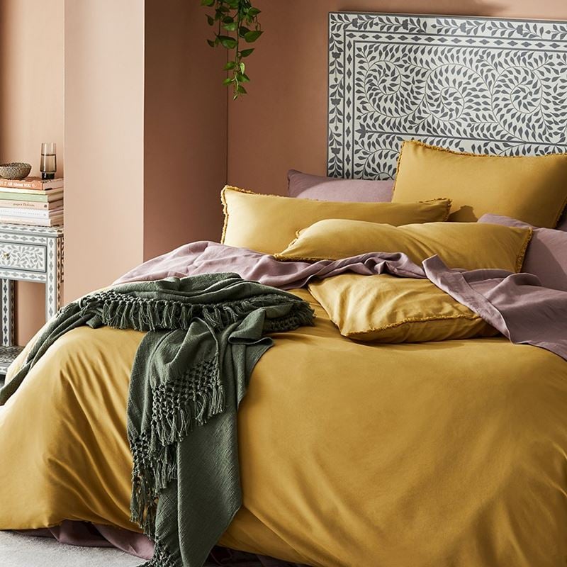 Bamboo Linen Cashew Quilt Cover Separates
