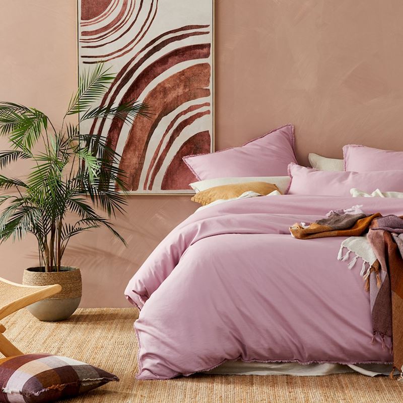 Bamboo Linen Lavender Quilt Cover Separates