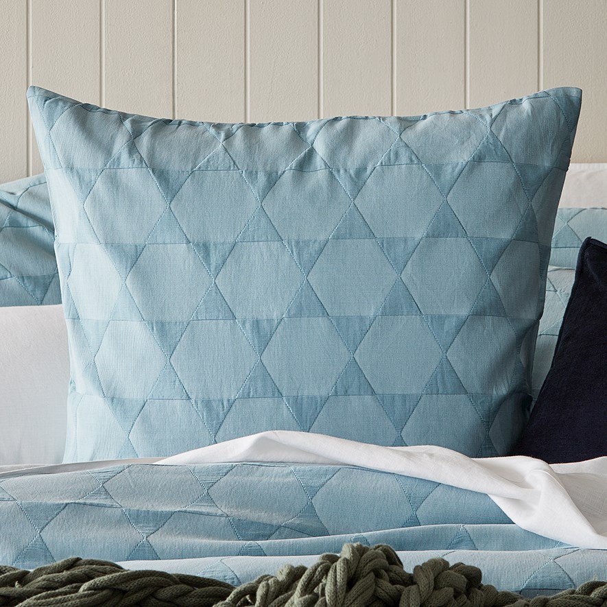 Lennox Matelasse Ocean Quilt Cover Separates Adairs