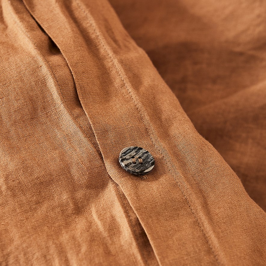 Vintage Washed Linen Caramel Quilt Cover Separates Adairs