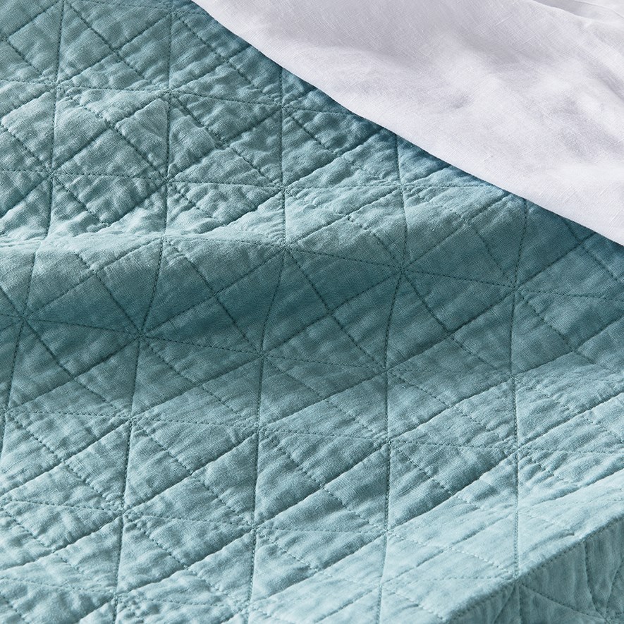Cocos Linen Top Seafoam