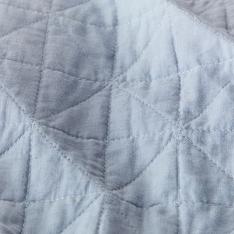Vintage Washed Linen Blue Dust Quilted Quilt Cover Separates