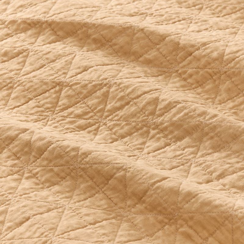 Vintage Washed Linen Latte Quilted Quilt Cover Separates