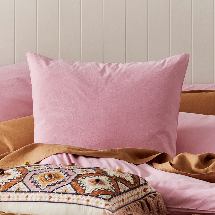 Stonewashed Cotton Fairy Floss Quilt Cover Separates Adairs