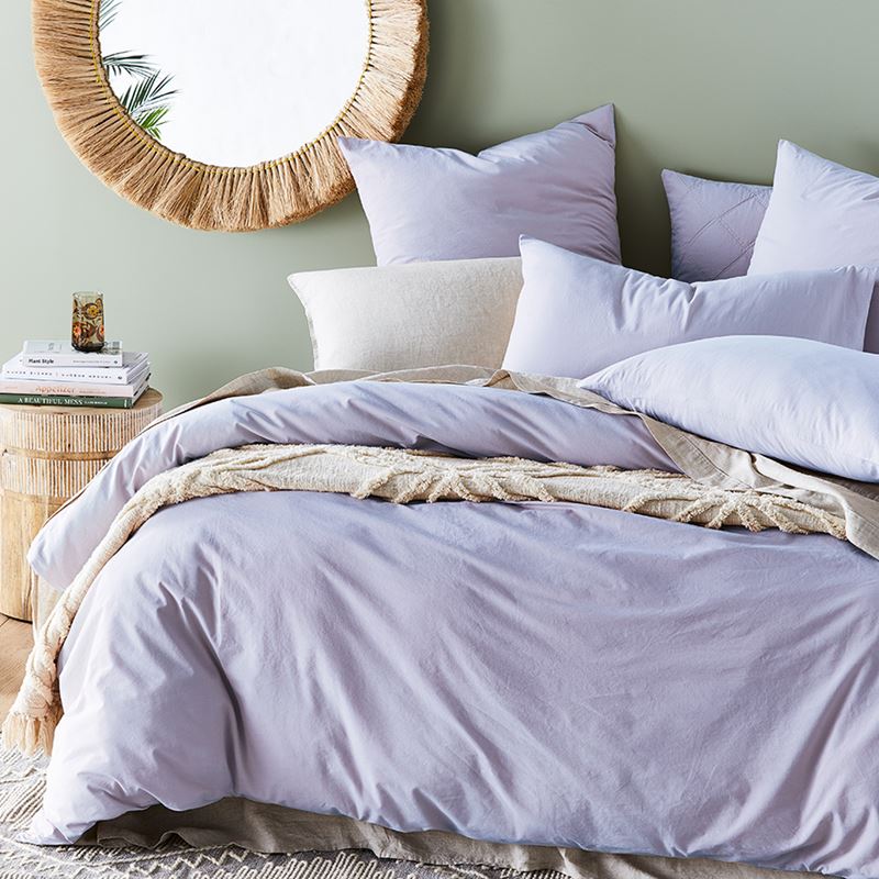 Stonewashed Cotton Orchid Quilt Cover Separates