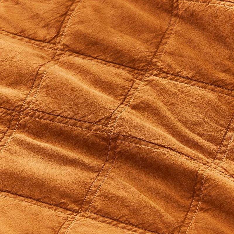 Stonewashed Cotton Topaz Quilted Coverlet Separates