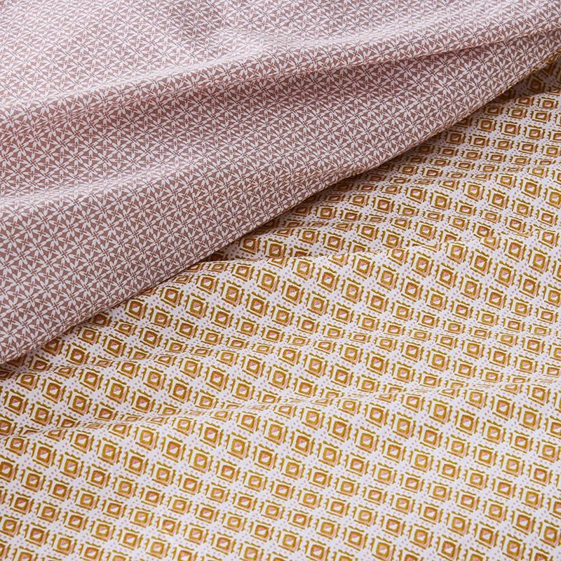 Stonewashed Printed Cotton Mustard Kasbah Quilt Cover Separates