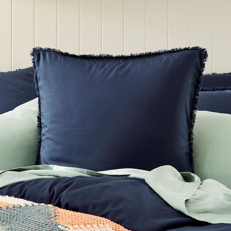 Bamboo Linen Navy Quilt Cover Separates