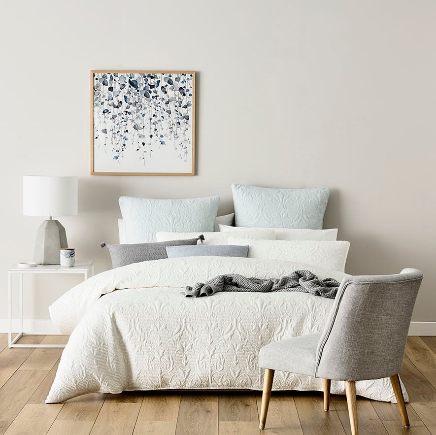 Mercer + Reid Madeline Quilt Cover Antique White Adairs