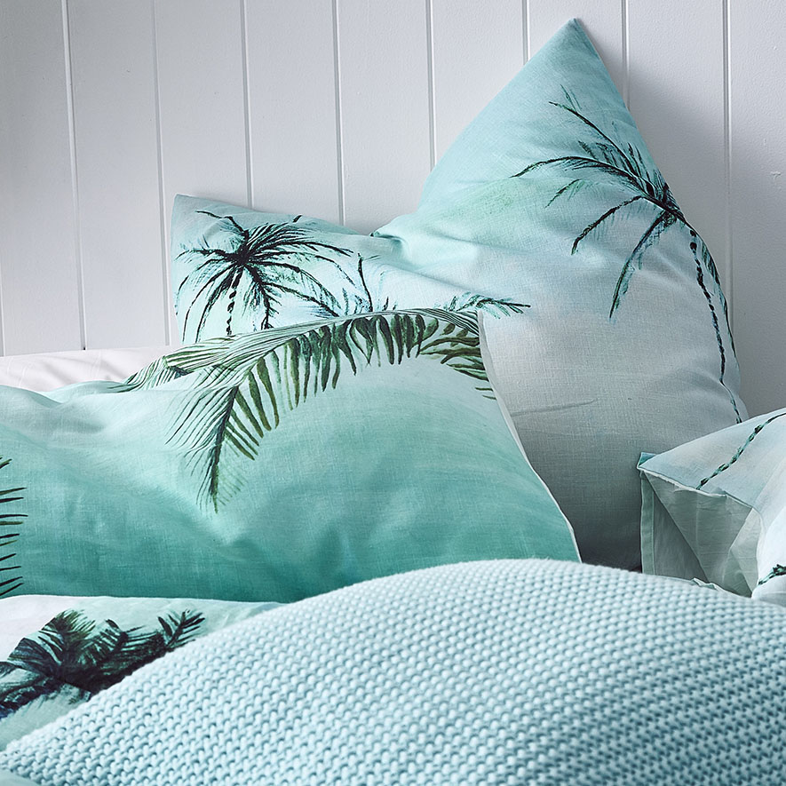 Mercer + Reid Airlie Green Quilt Cover Set + Separates Adairs