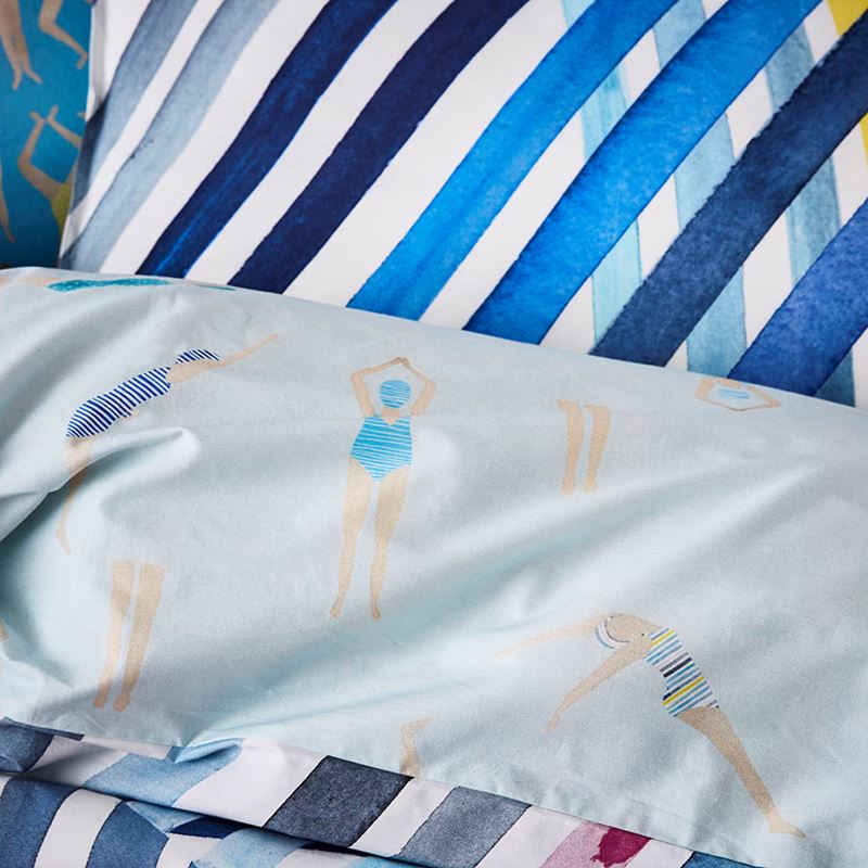 Portofino Blue Quilt Cover Set + Separates