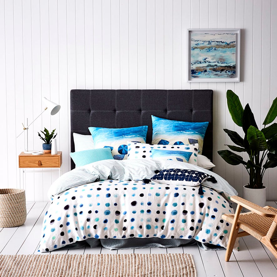 Mercer + Reid Seaspray Blue Quilt Cover Set + Separates Adairs