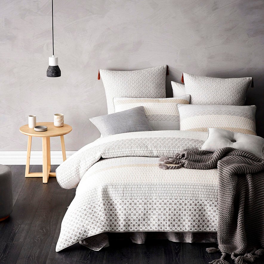 Mercer + Reid Baxter Natural Quilted Quilt Cover Separates Adairs