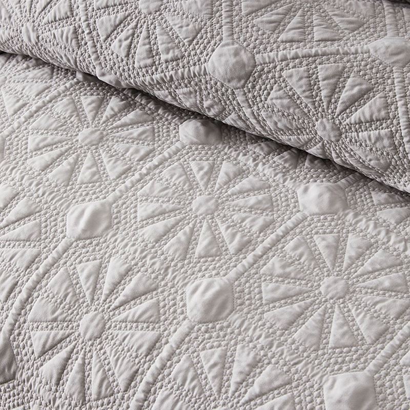 Meadow Silver Quilted Quilt Cover Separates