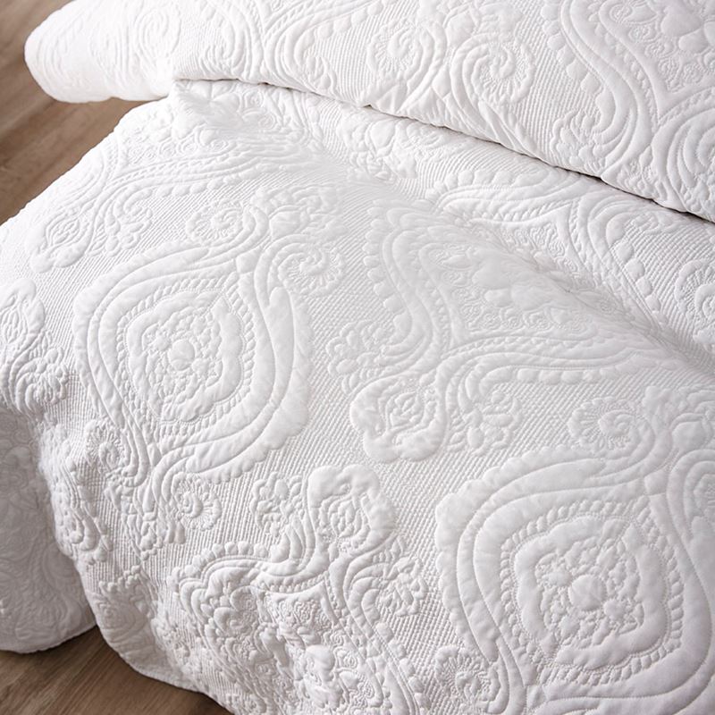 Abigail White Quilted Quilt Cover Separates