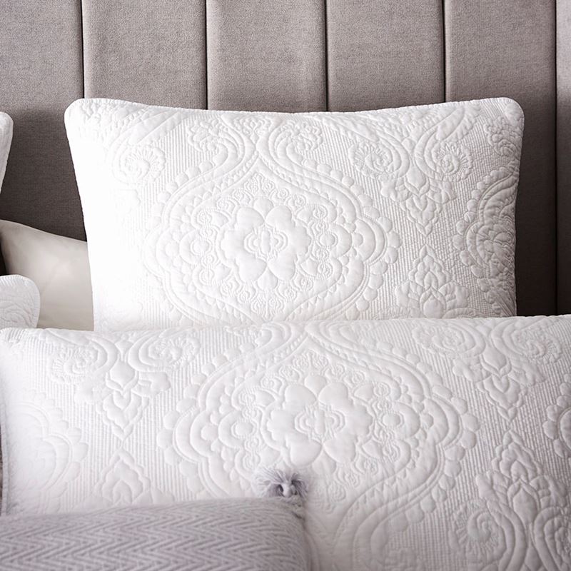 Abigail White Quilted Quilt Cover Separates