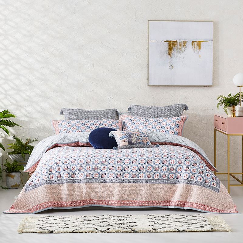 Kashmir Peach Quilted Quilt Cover Separates