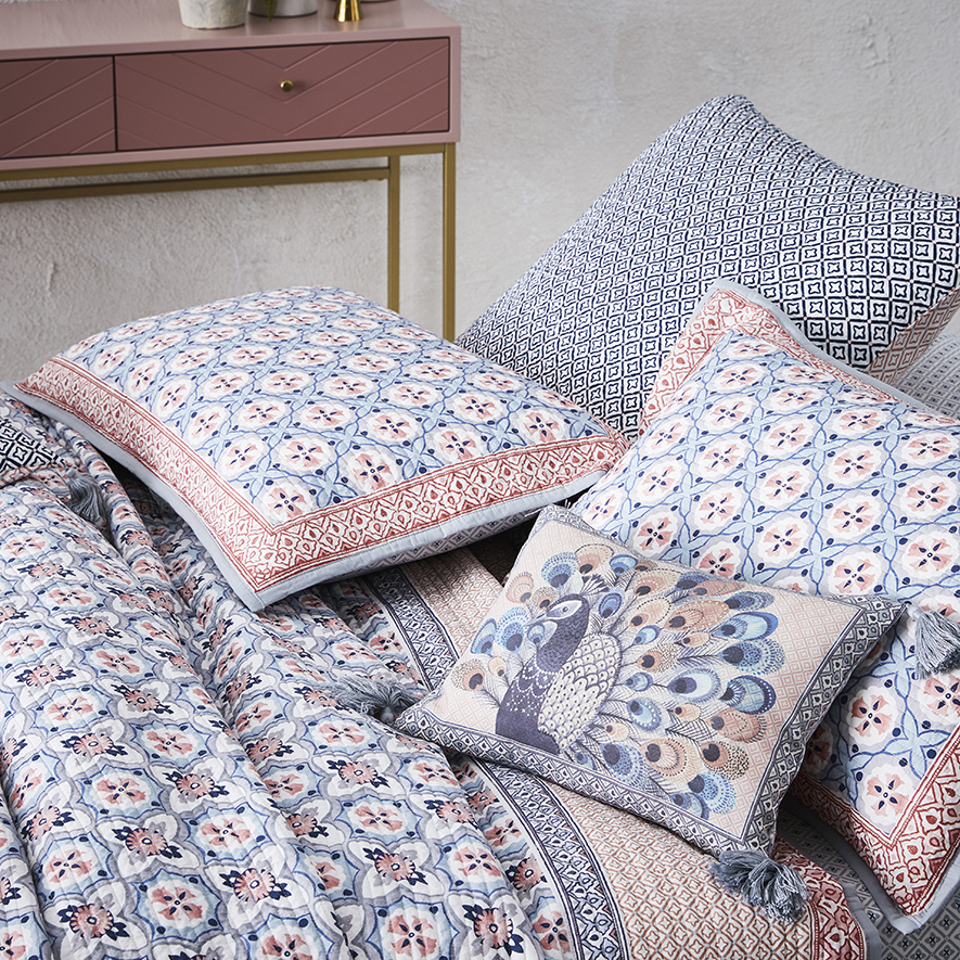 Mercer + Reid Kashmir Peach Quilted Quilt Cover Separates Adairs